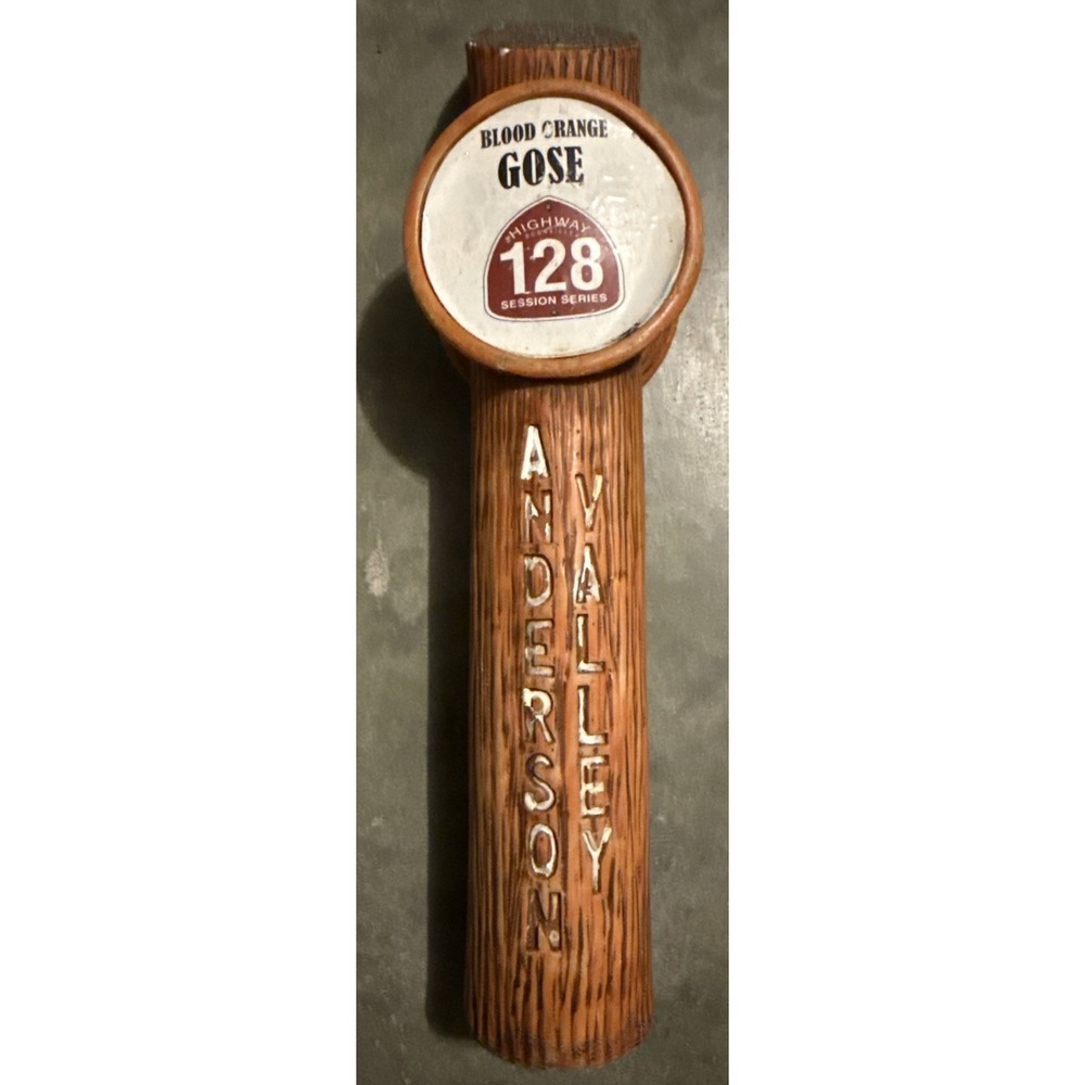 Anderson Valley Brewing Highway 128 Gose Ale Wooden Beer Tap Handle